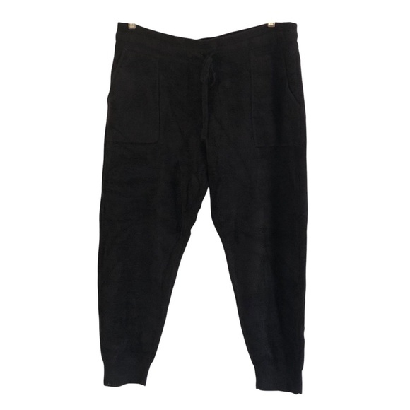 Barefoot Dreams Pants - Barefoot Dreams Joggers Cozy Chic Ultra Lite Black Petite XL